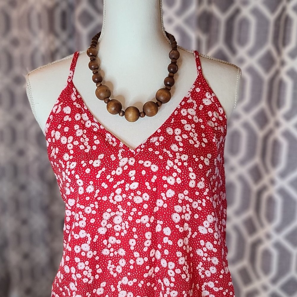 Shein Red Floral Cami